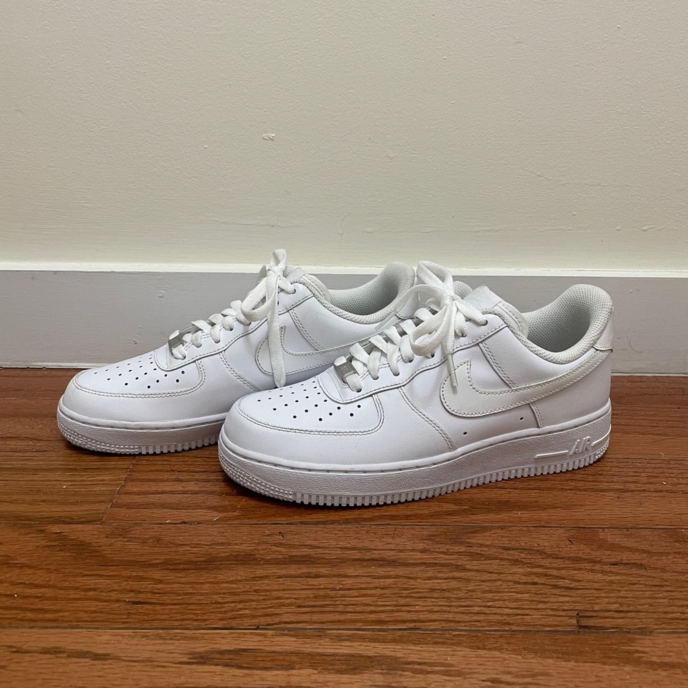 Nike Women’s Air Force 1’s - all white, size 9 US